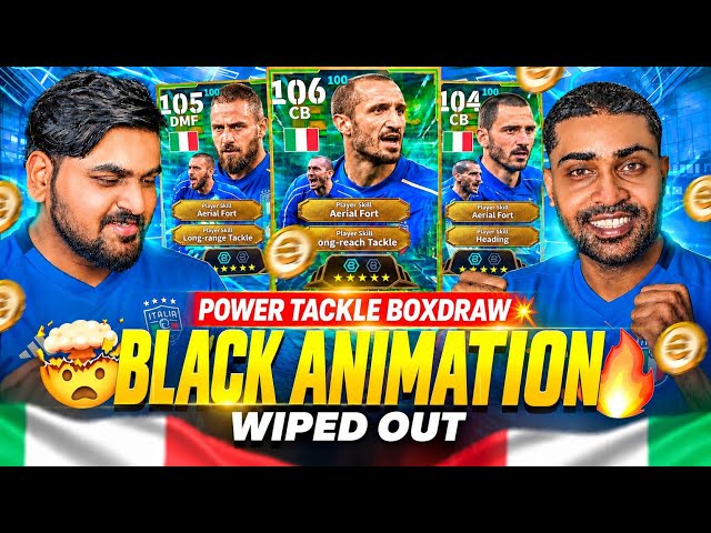 Black Animation🤯 In Power Tackle Epic Boxdraw EFootball 2027|Low Coins More Luck🤑|De Rossi+Chellieni