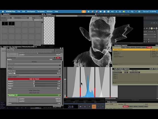 Tutorial: Touch Designer to VDMX - Rutt Etra with Audio Analysis