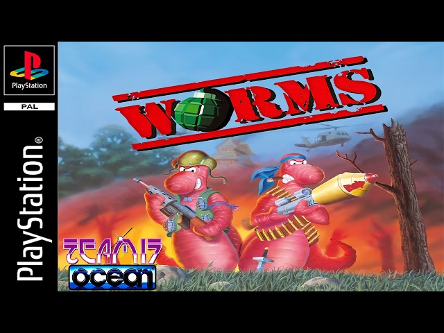 WORMS (1995) | PS1 | Full Gameplay Walkthrough (No Commentary)