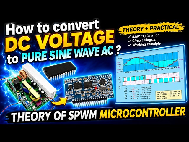 How Pure Sine Wave Inverter works ? / How to convert DC Voltage to Pure Sine Wave AC ?