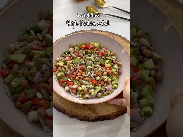 My Go-To High Protein Salad For Healthy Weight Loss 🥗✨ #shorts #youtubeshorts #viral #healthy #food