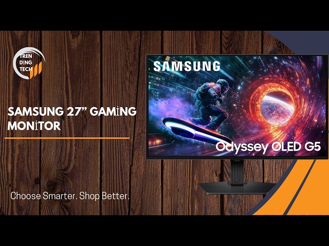 Why Does This OLED Gaming Monitor Look So Good? — Samsung Samsung 27” Odyssey OLED Gaming Monitor