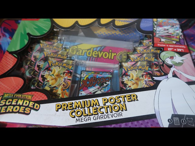 Pokemon Pack Opening Ascended Heroes Poster Collection Mega Gardevoir