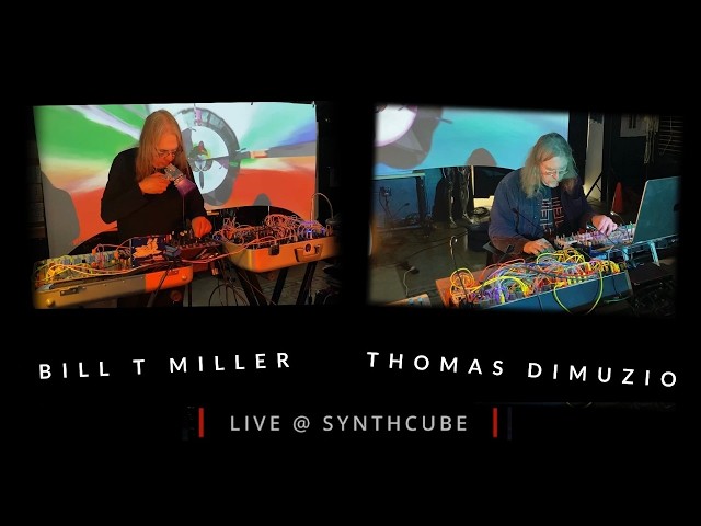 Bill T Miller + Thomas Dimuzio Live at SynthCube on Buchla Improv! Full Concert !  Deftly-D Visuals