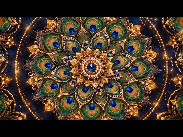Mesmerizing Peacock Mandala VJ Loop (4K)