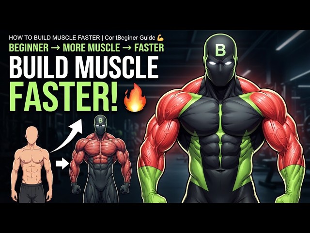 MUSCLE FASTER | Complete Beginner Guide 💪