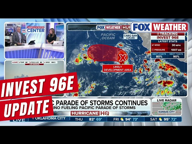 Newly Designated Invest 96E Likely To Form Into A Tropical Depression
