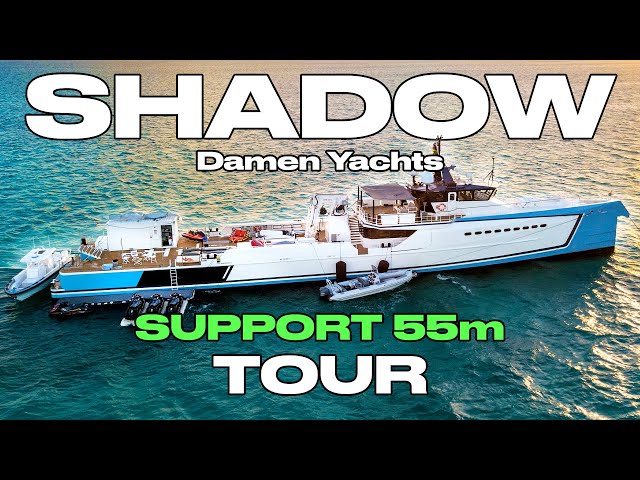 This Support Yacht Has a Helipad, Dive Center, and More… WHAT?! 🤯 | D/Y Shadow Tour