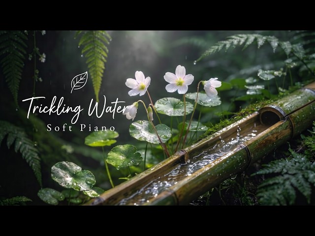 Soft Piano & Trickling Water