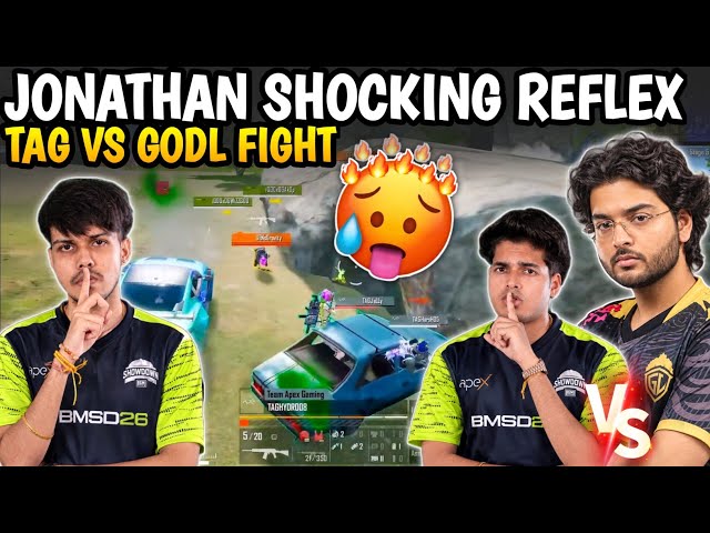 🇮🇳Jonathan 1HP Pure 1v1🥶 TAG Vs Godl🔥 BMSD Q. Week-1 Day-1✅ Team Apex Gaming Highlights Today