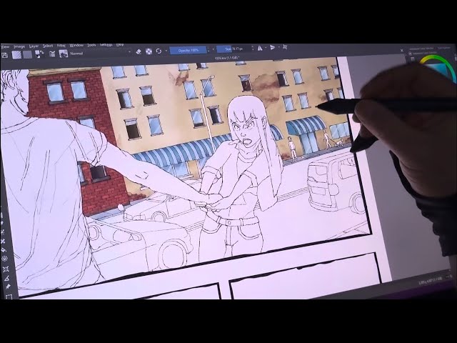 Drawing A Comic Page - Part 4: Rendering Process (Timelapse)