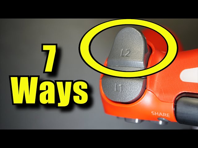 7 Ways to Fix R2/L2 Trigger Button on DualShock 4 PS4 Controller (stuck, worn spring, sticky) how to