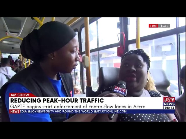 Reducing Peak Hour Traffic: GAPTE begins strict enforcement of contra-flow lanes in Accra