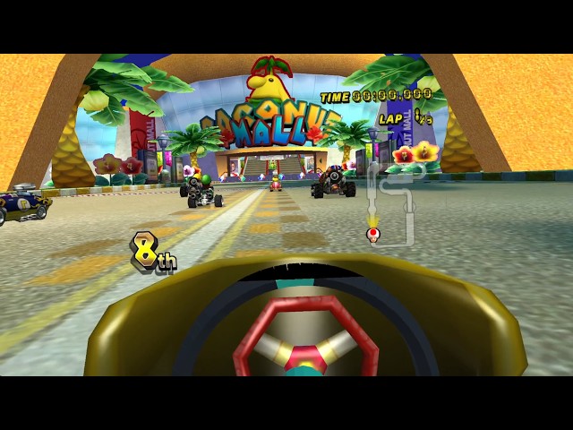 playing mario kart wii in VR
