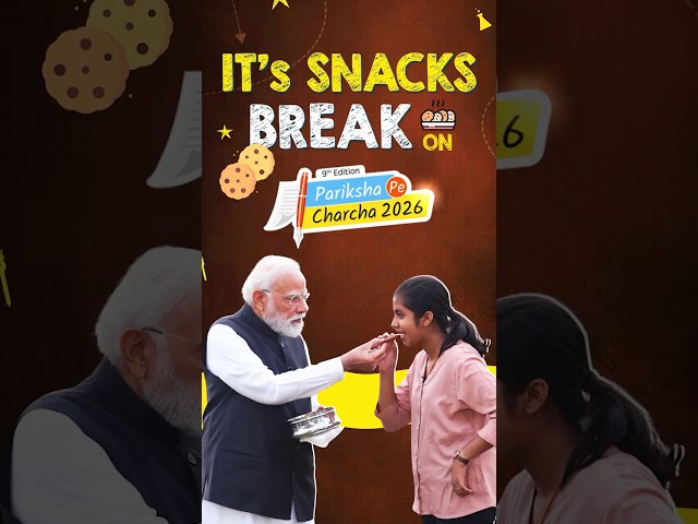 When PM Modi was offered snacks on #parikshapecharcha |#shorts
