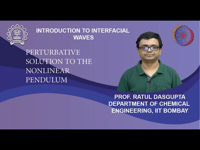 Lecture 17: Perturbative solution to the nonlinear pendulum
