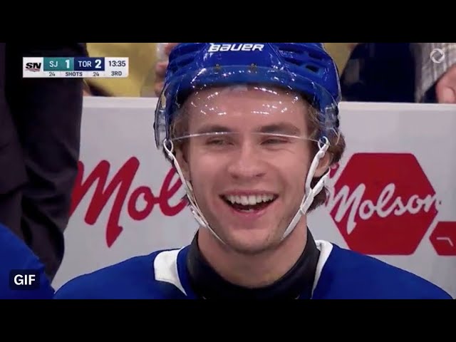 GAVIN MCKENNA GWG! MAPLE LEAFS vs SHARKS POST GAME REACTION + HIGHLIGHTS