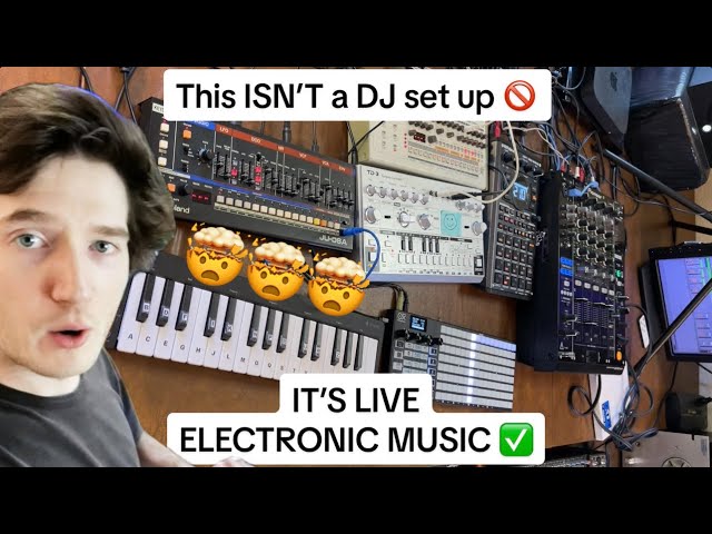 This ISN’T a DJ set up 🚫 It’s LIVE ELECTRONIC MUSIC ✅