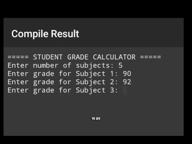 CREATING SIMPLE CODE FOR GRADE COMPILER!!! (For mobile) 