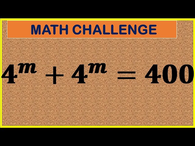 Maths Olympiad | Can You Solve This Tricky Exponential Equation?