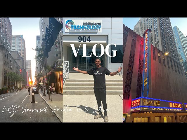 NBCUniversal Media Tech Intern Vlog | NYC Orientation |