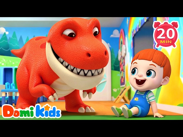 Shh...The Dino Is Coming! | Dinosaurs for Kids | Nursery Rhymes & Kids Songs | Domi Kids