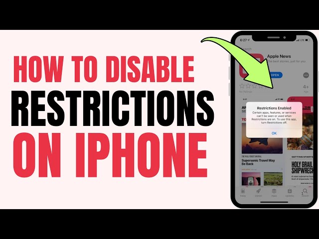 How to Disable Restricted Mode on iPhone iOS 27 | How to Turn OFF Restrictions on iPhone iPad iOS 27