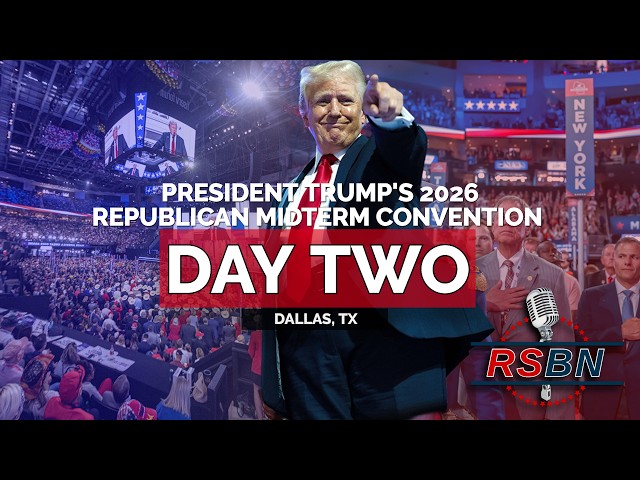 LIVE: President Trump‘s 2026 Republican Midterm Convention: Day Two - 9/10/26