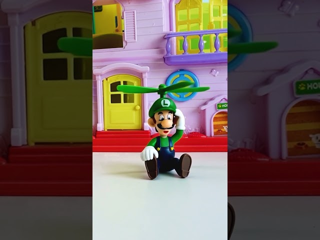 Mario Trolls Luigi | Satisfying Super Mario Bros Toy Collection #short #mario