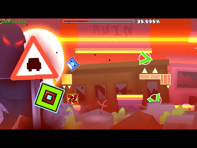 SIGNAL IN RUINS Showcase (1/3 Coin) | Geometry Dash 2.2 Hard Demon/Insane Demon