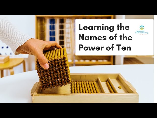 Learning the Names of the Power of Ten