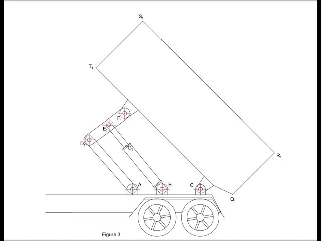 Dump Truck Linkage Displacement Analysis | Graphical Method | Theory of Machines