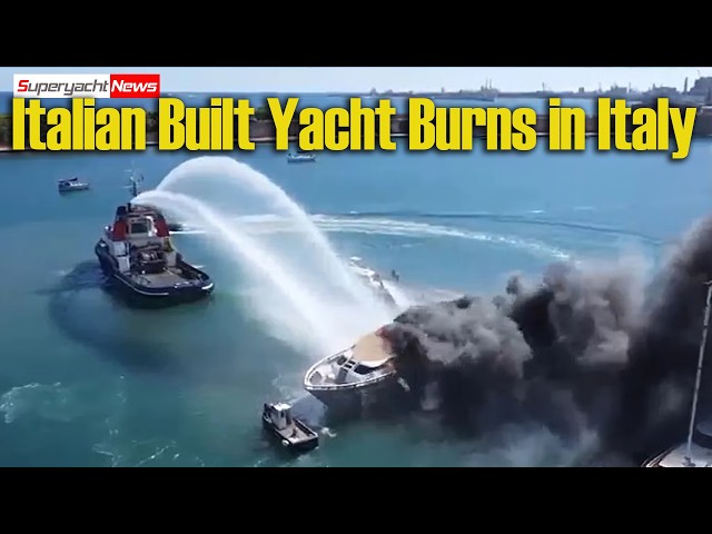 San Loreno Superyacht Engulfed in Flames in Italian Port | SY News Ep650