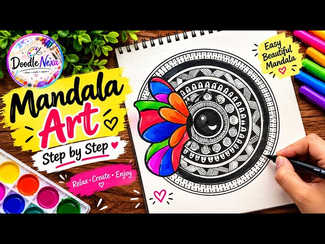 Colour full mandala art 🎨