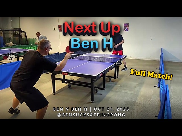 Ben vs Ben H | Second Match of the Night | US Open Prep, Oct 21