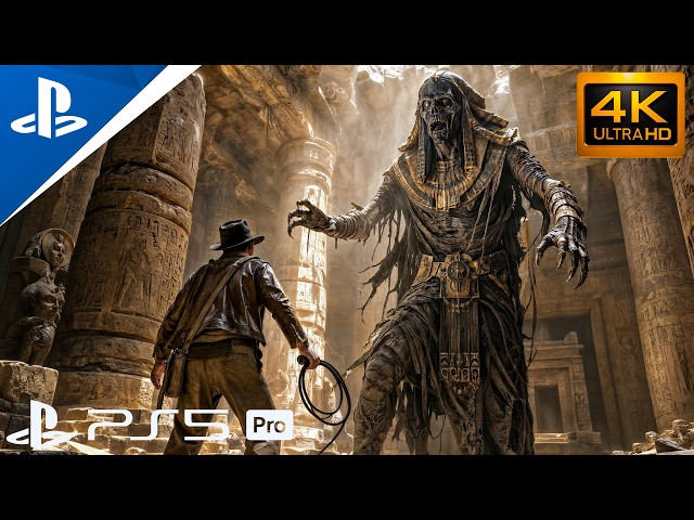 THE PYRAMID'S DARK SECRET (PS5 PRO) Ultra Graphics Gameplay [4K 60FPS] Indiana Jones Gameplay