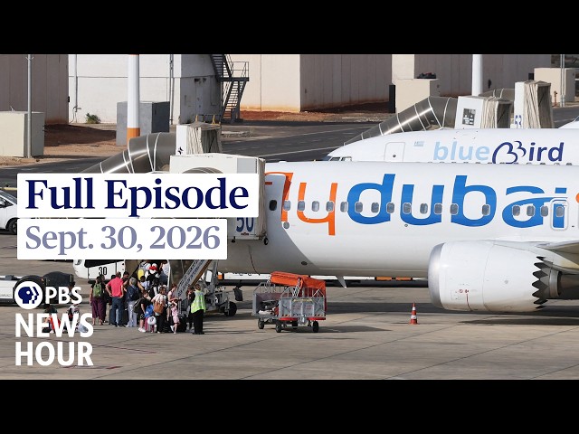 PBS News Hour full episode, Sept. 30, 2026