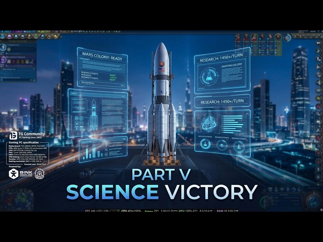 Civilization 6 / Human team vs AI Teams (Part V) Science Victory // Difficulty: Empreror