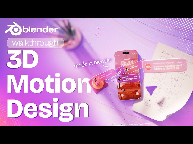 3D Motion Graphics In Blender - Walkthrough