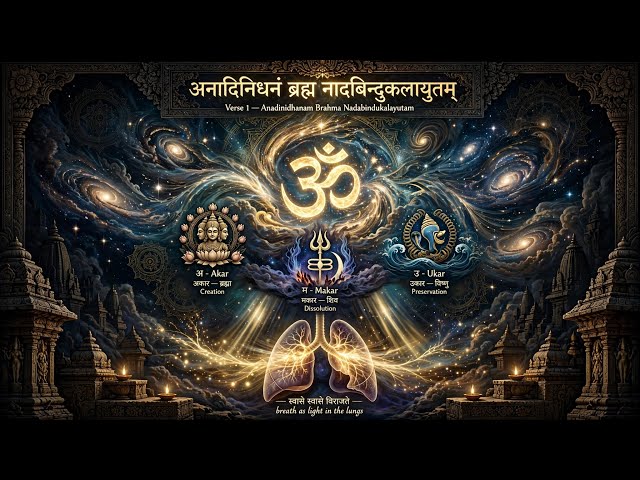 [10 Min Loop] Omkarah Paramam Jyotih Version 1 Seamless Loop | No Break Meditation | Dharma Deep