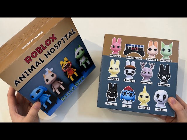 [👻paper diy👻] ANIMAL HOSPITAL ROBLOX BLIND BOX unboxing! | asmr