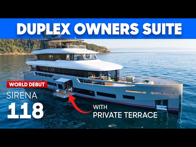 Two-Level Owner's Suite on a 36m Yacht | Sirena 118 Tour & Review