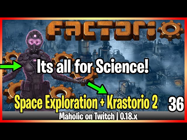 ⚙️Factorio Space Exploration & Krastorio 2 Mod✅🏭➡️ Nauvis Orb - Space Science Finally x037