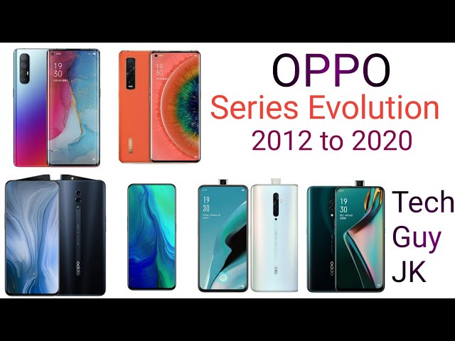 All OPPO Series Evolution 2012 to 2020