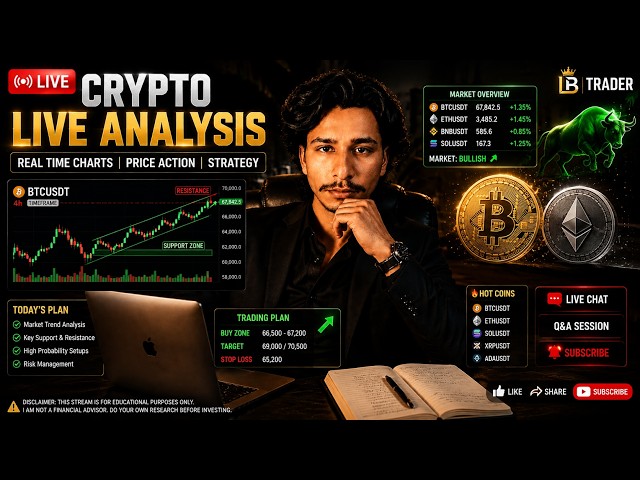 🔴 LIVE:  Crypto & Gold Analysis | 9 September | LBTRADER