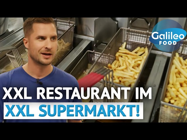 107 Tonnen Pommes! Das XXL-Restaurant im größten Supermarkt | Galileo Food