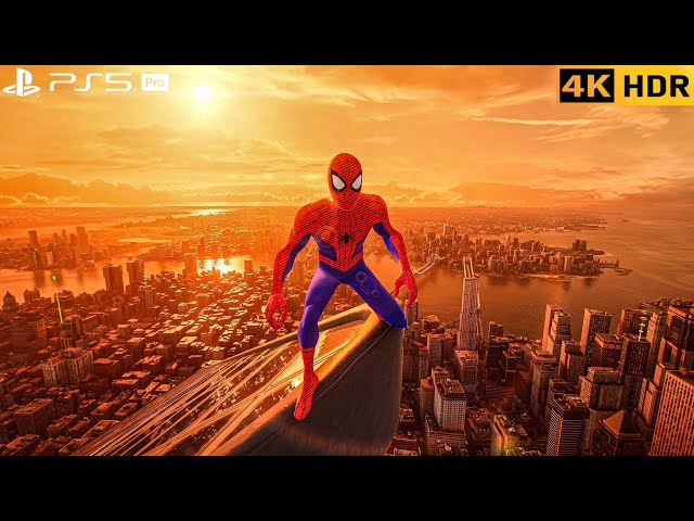 (PS5 PRO) Spider-Man Enters The Spider-Verse | Stunning 4K HDR Realistic Graphics Showcase
