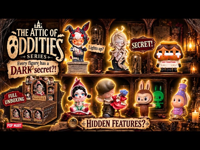 POP MART The Attic of Oddities Full Unboxing | Hidden Features + Shake Tips