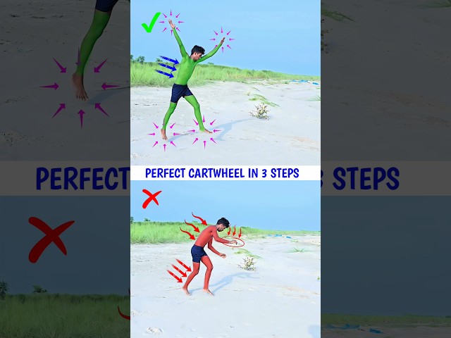 Learn Your First Cartwheel 🤸 | Step-by-Step Tutorial #shorts #tutorial #viral #backflip #trending