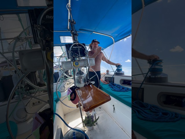 Self steering sailing boat